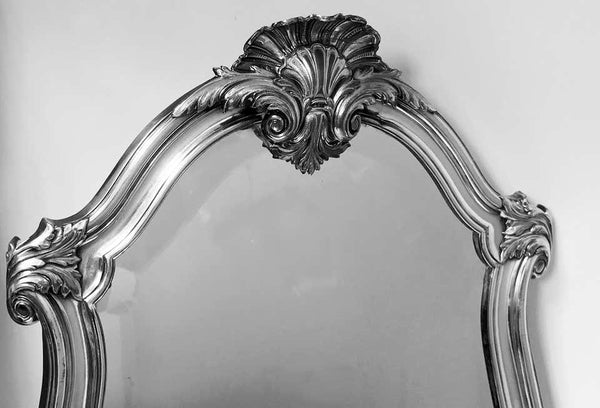 WMF Large Art Nouveau Silver on Pewter Mirror, Germany, circa 1900