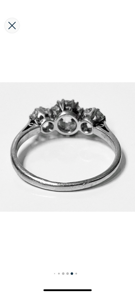 Antique Platinum Diamond Ring, circa 1920